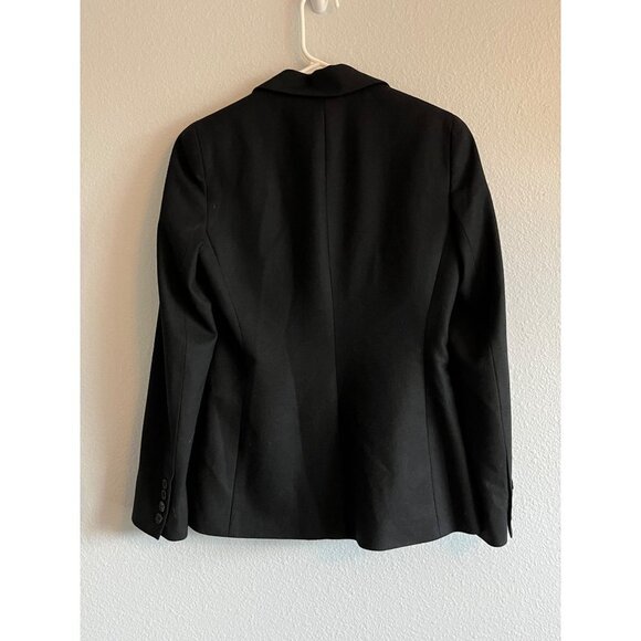 Theory Wool Etiennette Blazer Jacket One Button Black Size 4‎ - Picture 6 of 12
